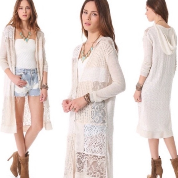 Free People Magic Dragon Patchwork Cardigan Sweater - Picture 3 of 11